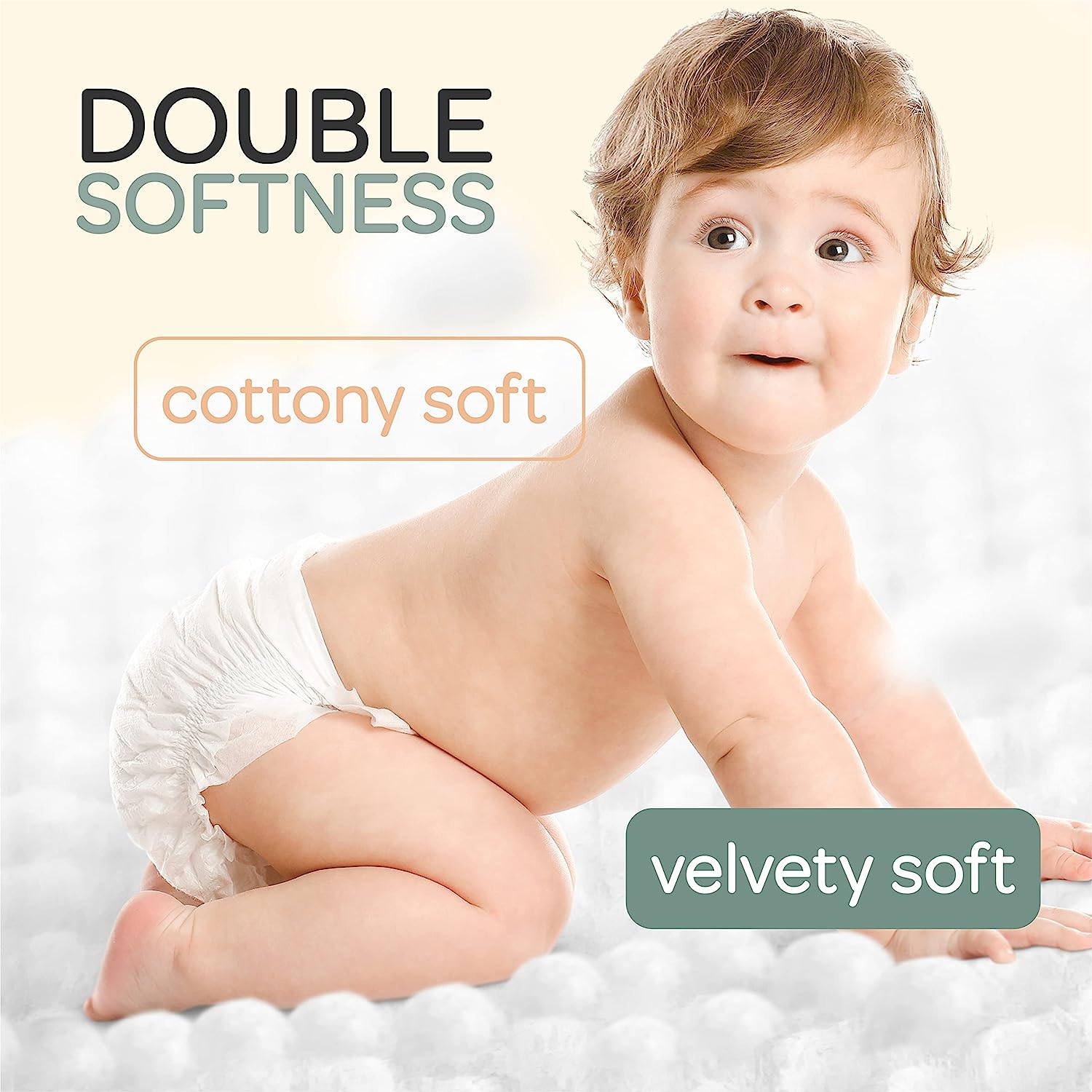 Baby Diapers Size 4(22~37lb),56 Count Babycozy Bouncy Soft Diapers Dry Disposable, 10s Strong Absorption Diapers with Leak Proof System, Hypoallergenic Diapers to Protect Sensitive Baby Skin - Image 4